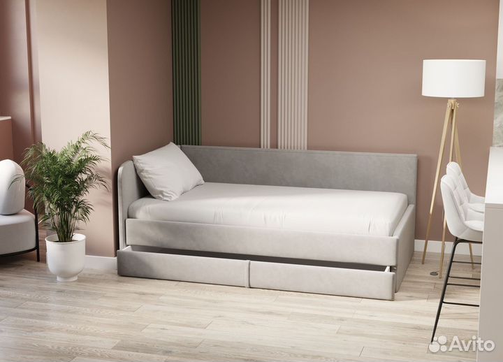 Детская кровать диван с мягкими бортиками