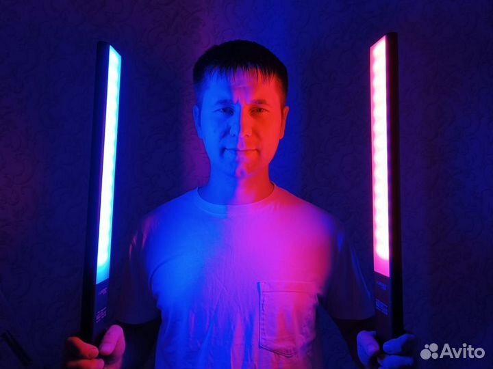 Ргб меч видеосвет RGB light Luxceo P6 +стойка