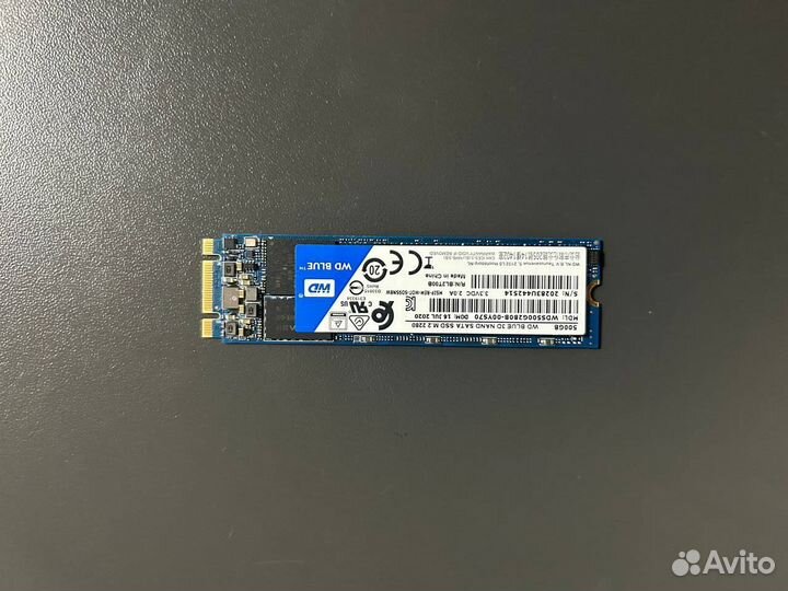 WD Blue SATA 500 гб M.2 новый