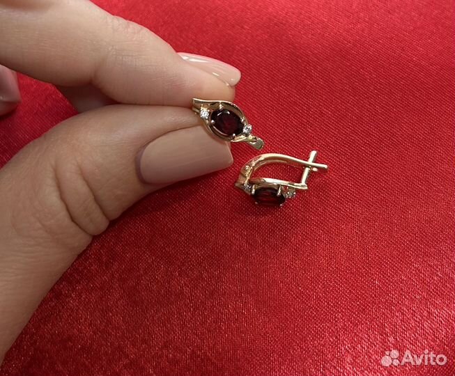 Комплект серьги и кольцо