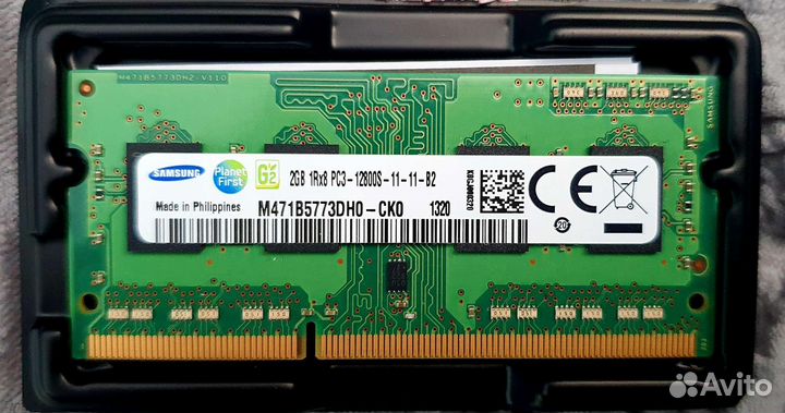 Модули памяти для ноутбука SO-dimm DDR3 2гб