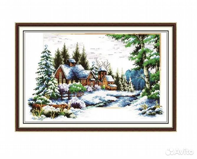 Схема для вышивания + образцы ниток