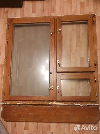 Деревянные окна со стеклопакетом бу