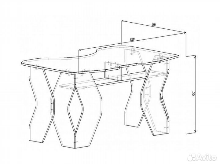 Игровой компьютерный стол кл-9.0