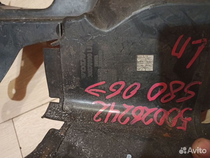 Пыльник дефлектор радиатора R Volvo S80 II 2.5T