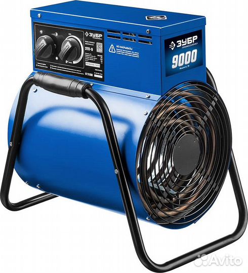 Пушка тепловая электрическая, 9 кВт, 380 В, зубр