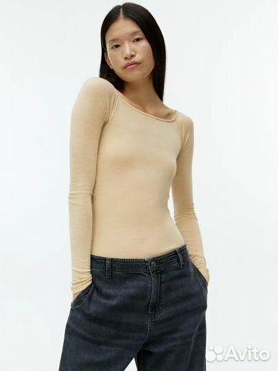 Лонгслив Arket шерсть мериноса