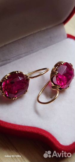 Золотые серьги СССР 583