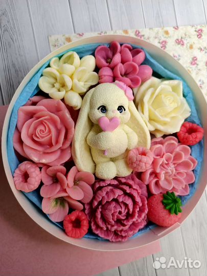 Съедобные букеты из мягкого шоколада