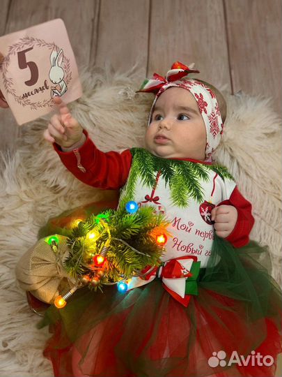 Новогодний костюм для девочки 80