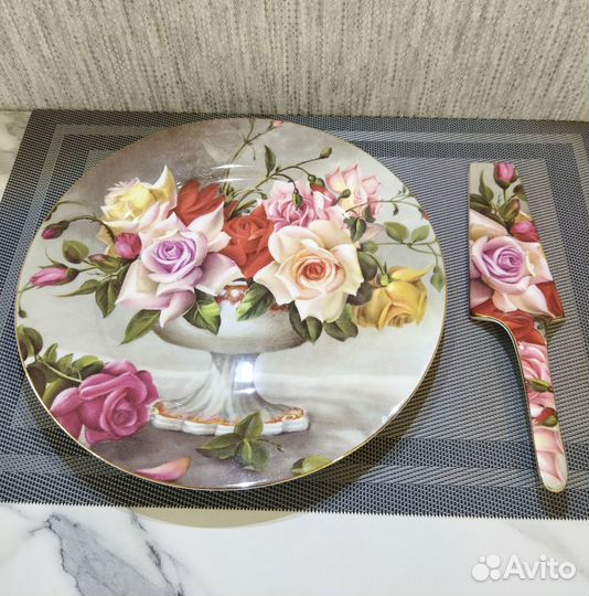 Блюдо для торта + лопатка. Новые