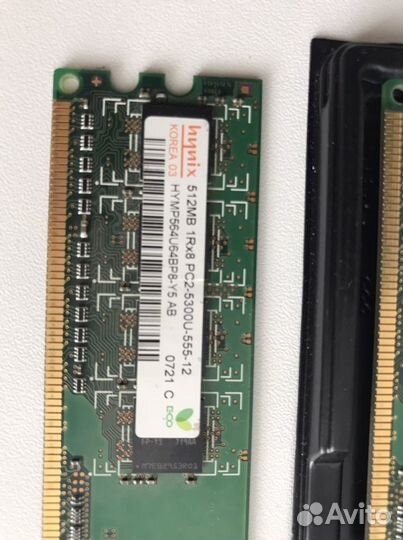 DDR2 - 512mb. 2 шт