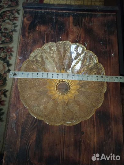 Посуда СССР вазочка из цветного стекла