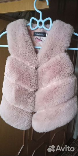 Жилет меховой детский 4-5 лет