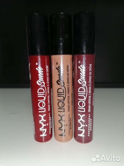 Жидкие кремовые помады NYX liquid suede, 03,07,12
