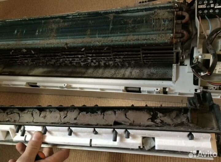 Обслуживание ремонт чистка сплит систем