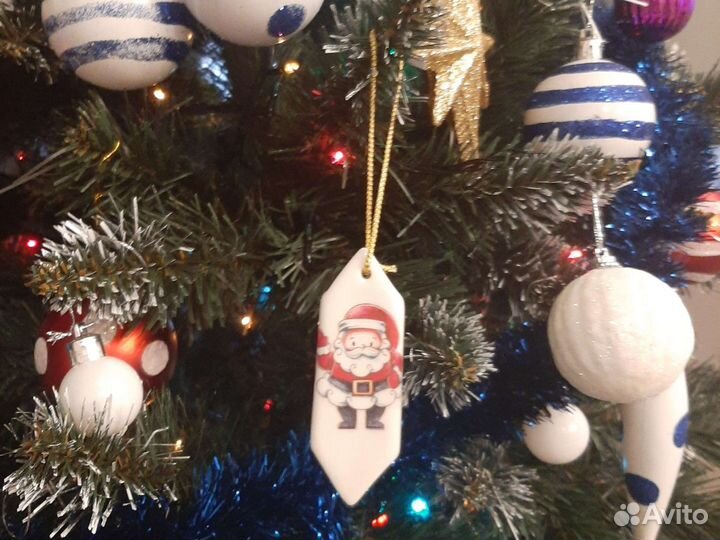 Фарфоровые ёлочные игрушки конфеты