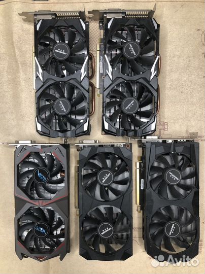 Видеокарты rx 580 8 gb лот 5шт