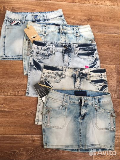 Юбки джинсовые