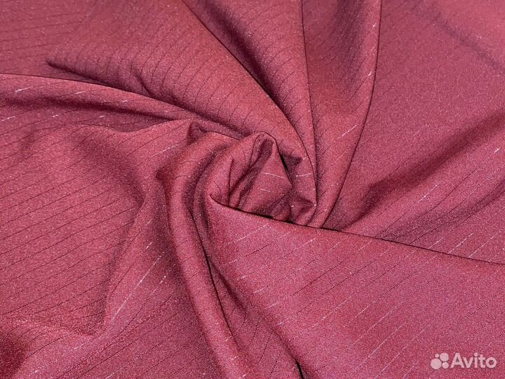 Костюмная ткань, полоска блестящая