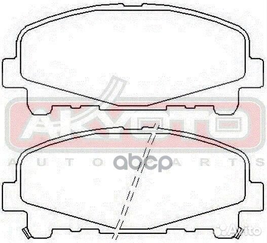 Колодки тормозные дисковые передние AKD-8014 AK