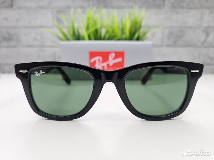 Очки Ray Ban Wayfarer 2140 Green Стекло