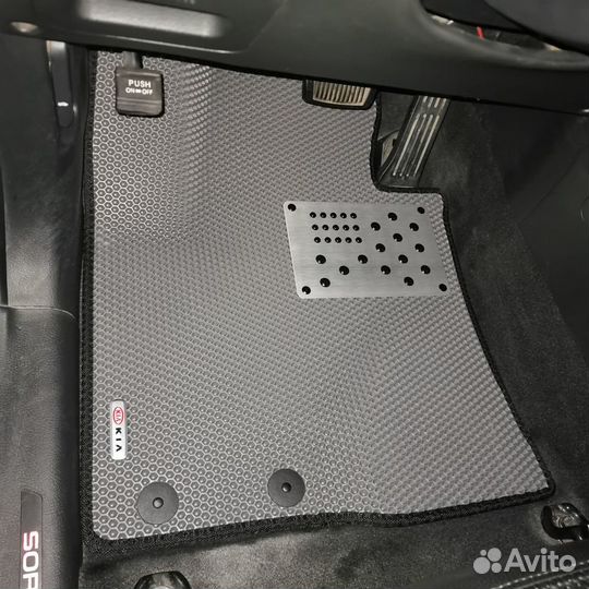 Ева коврики для киа соренто 1,2,3 поколение 02-20г