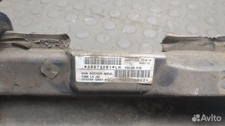 Накладка на порог Volvo S80, 2008