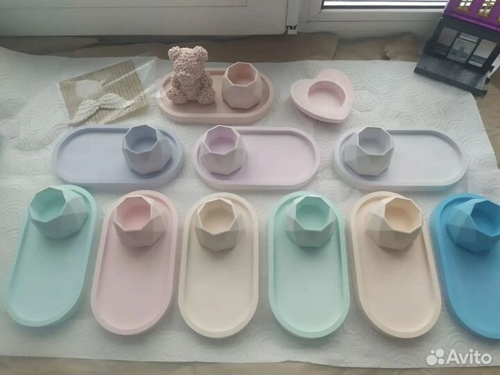 Набор из гипса 12 предметов