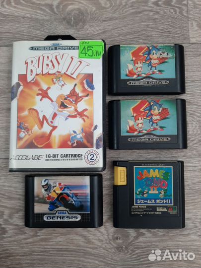 Картриджи sega лицензия