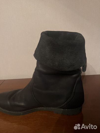 Полусапоги женские кожаные 39