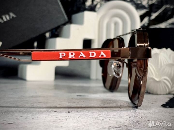 Очки Prada Aviator бронзовые