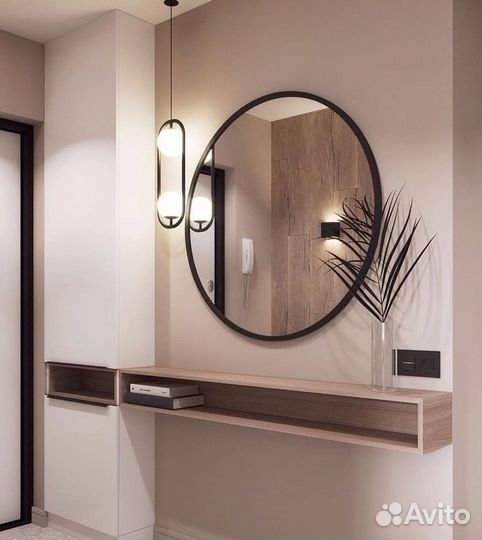 Напольное зеркало с подсветкой