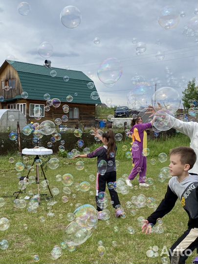 Шоу мыльных пузырей