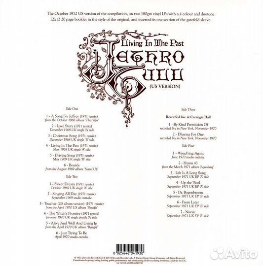 Jethro Tull - Living In The Past (180g) (2 LP)