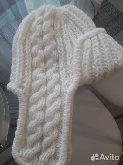 Шапка ушанка женская