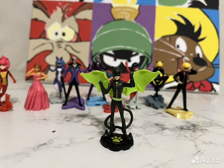 Леди баг и супер кот киндер игрушки фигурки