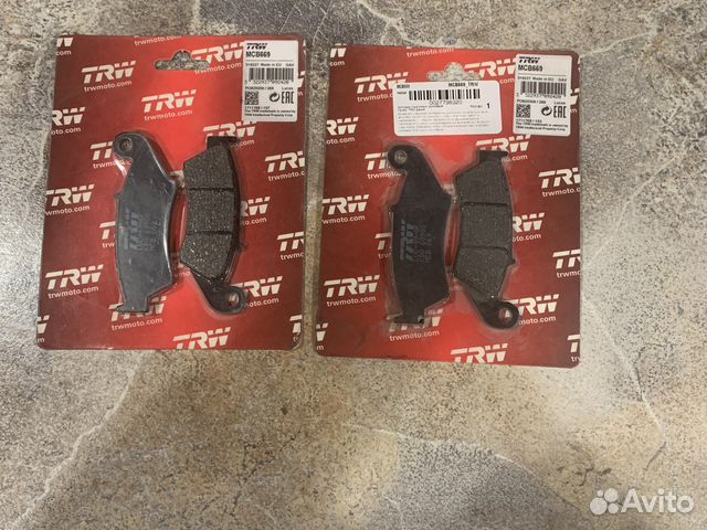 Колодки тормозные дисковые TRW MCB669