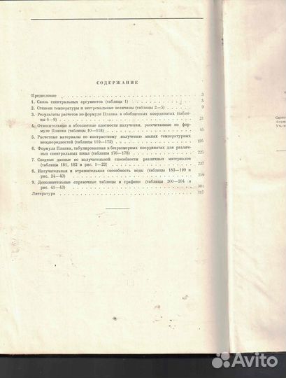 Справочные таблицы по инфракрасному излучению нагр