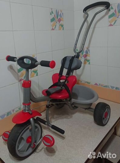 Велосипед детский с родительской ручкой