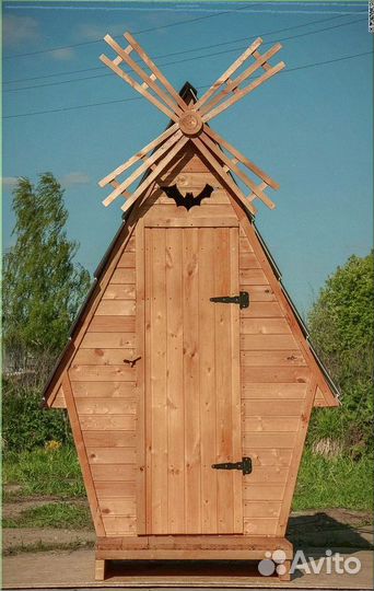 Дачный туалет с кошкой сва 328