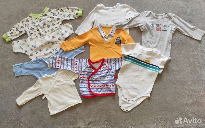 Детские вещи пакетом от 0 до 3 мес
