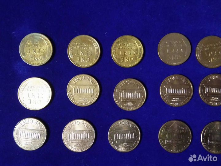 Монеты(1 цент США), (Франция)