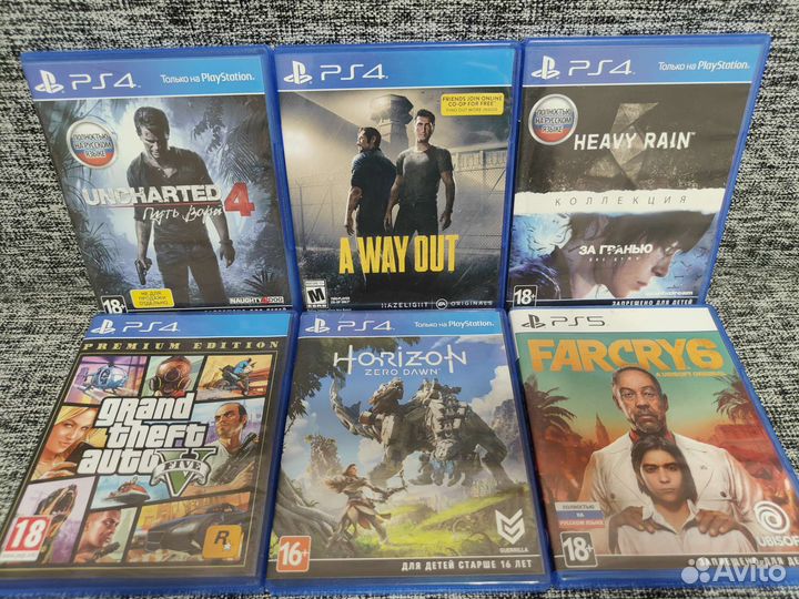 Диски для приставок PS4/PS5