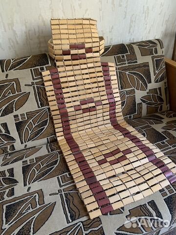 Накидка на сиденье автомобиля деревянная