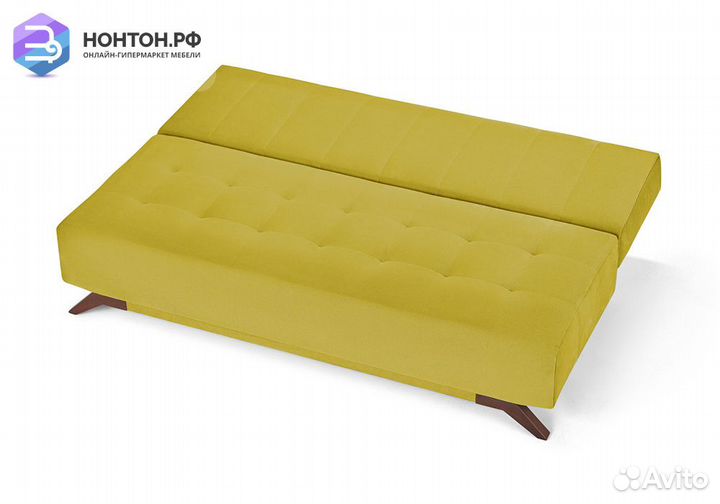 Диван еврокнижка Баден-Баден горчичный
