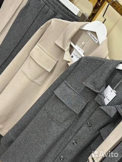 Кашемировый брючный костюм двойка