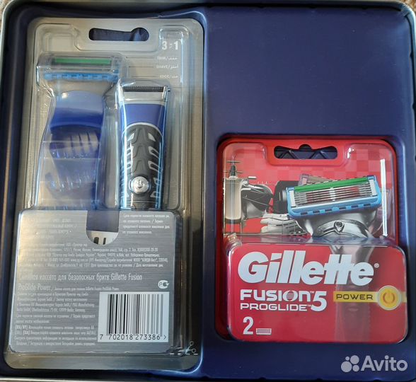 Gillette бритва-стайлер, 3 насадки, 2 кассеты