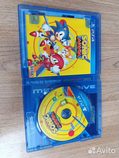Диск с игрой sonic mania plus