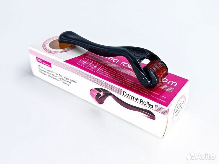 Мезороллер для лица 540 титановых игл, 1 мм-0,5мм